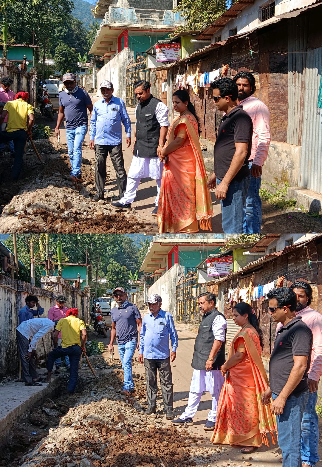 बंगाली कैंप में क्षतिग्रस्त पेयजल पाइप लाइन की मरम्मत शुरू — अध्यक्ष के निर्देश पर समस्या का त्वरित समाधान