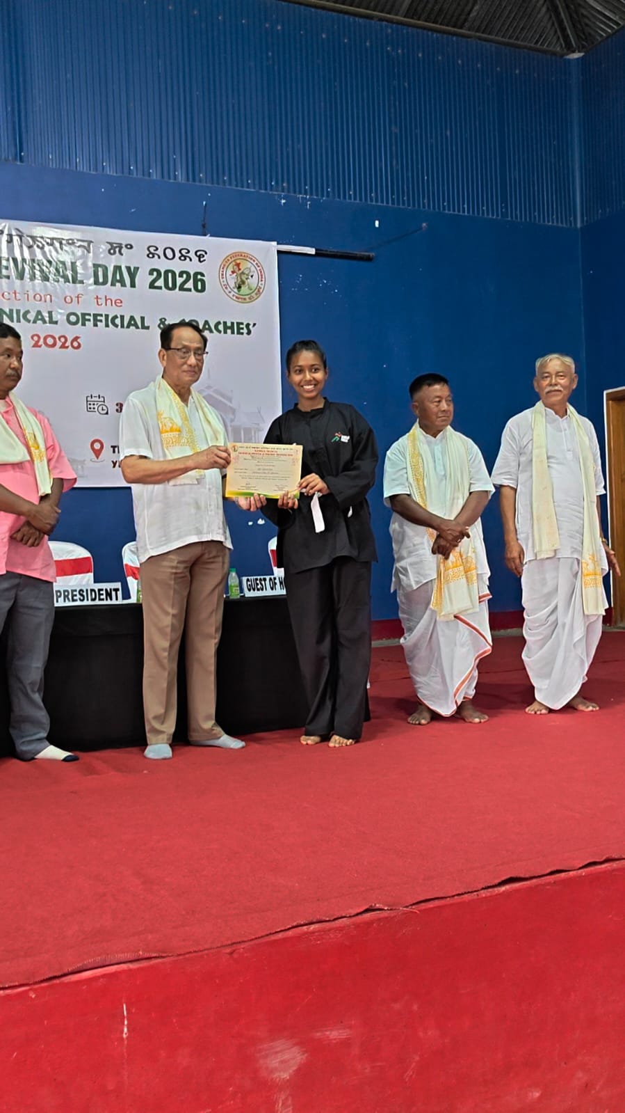 राष्ट्रीय थांग-टा तकनीकी अधिकारी एवं प्रशिक्षक प्रशिक्षण में छत्तीसगढ़ की मृणाली सिंह ने बढ़ाया प्रदेश का गौरव