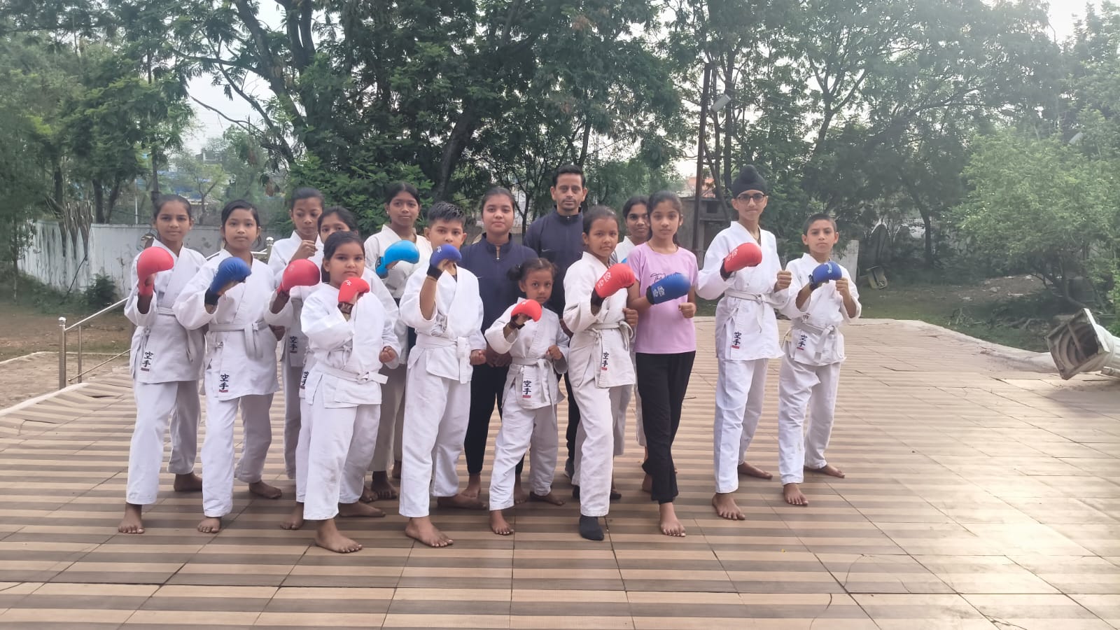 बिलासपुर कराटे अकादमी ने स्मृति वन में मनाया विश्व कराते दिवस