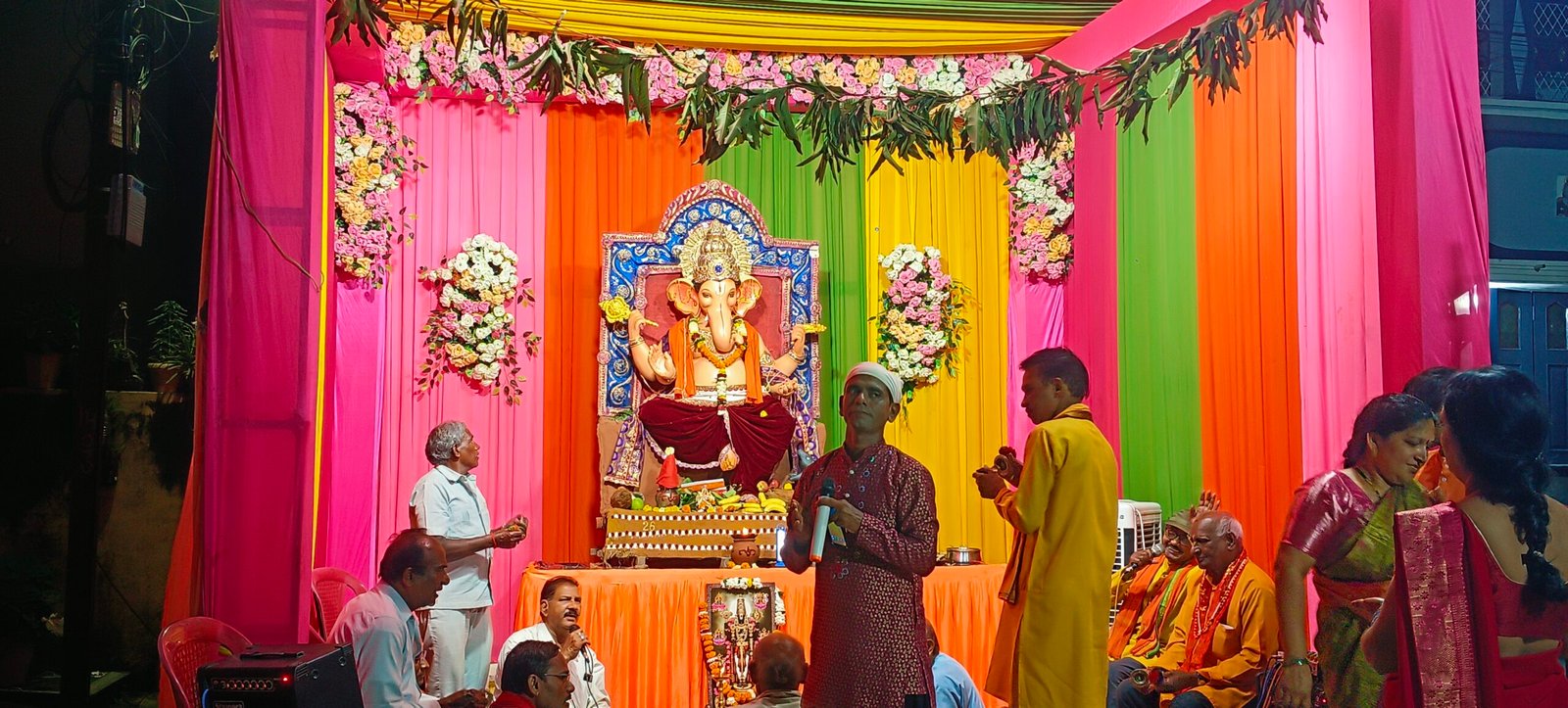 गणेश चतुर्थी पर अन्नपूर्णा विहार सेक्टर-2 में गूंजे भक्ति के स्वर
